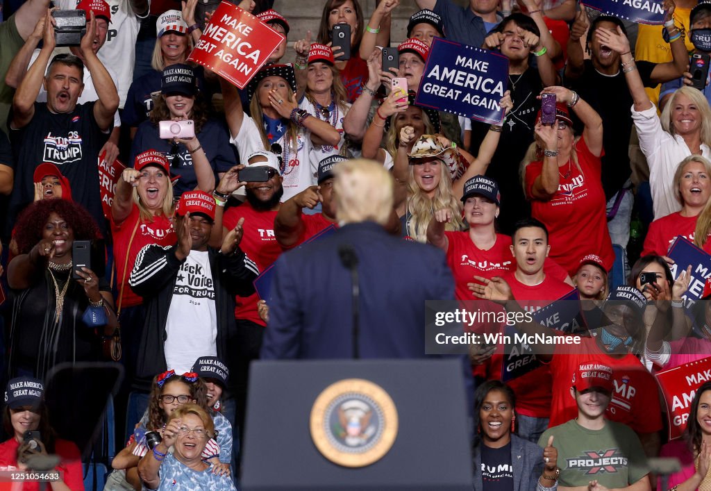 Donald Trump Holds Campaign Rally In Tulsa