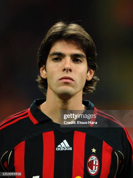 Kaka of AC Milan is seen prior to the UEFA Champions League Group H match between AC Milan and Anderlecht at the Stadio Giuseppe Meazza on November...