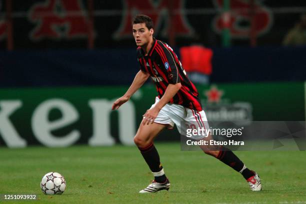 Yoann Gourcuff of AC Milan in action during the UEFA Champions League Group H match between AC Milan and Anderlecht at the Stadio Giuseppe Meazza on...
