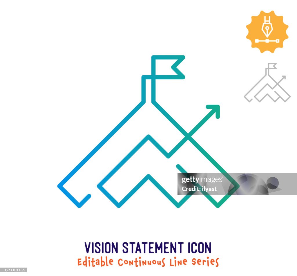 Vision Statement Continuous Line Editable Stroke Line High-Res Vector ...