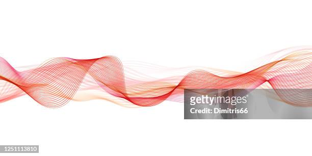 abstract flowing banner - magenta stock illustrations