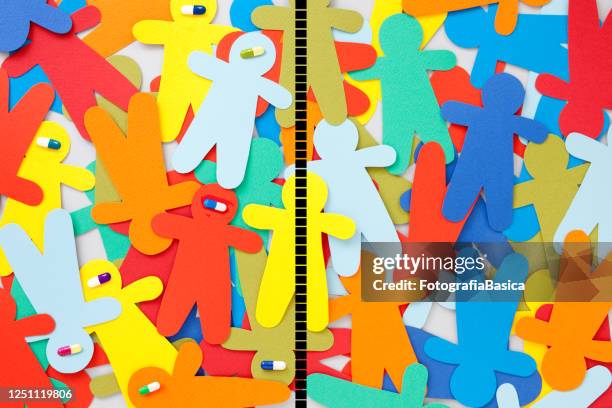 separated medicated boys - man taking supplements stock illustrations