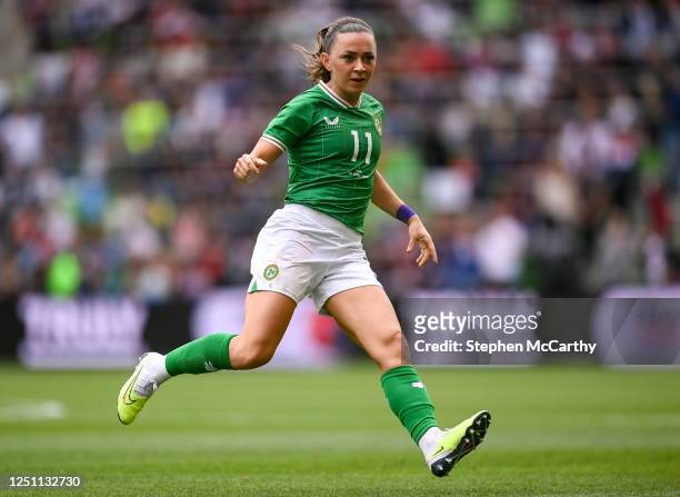 Texas , United States - 8 April 2023; Katie McCabe of Republic of Ireland during the women's international friendly match between USA and Republic of...