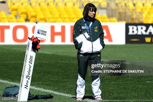 Springbok Rene Naylor South African Springbok's Physiotherapist Rene Naylor looks on during ...