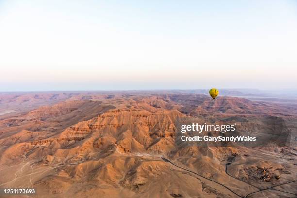 hot air baloon ride - valley of the queens stock pictures, royalty-free photos & images