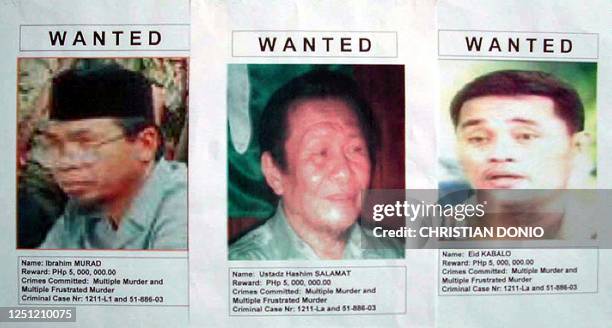 The Armed Forces of the Philippines released 22 May 2003 wanted posters of leaders of the al Qaeda-linked Moro Islamic Liberation Front leaders ;...