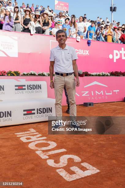 Umpire, Carlos Ramos poses for a photo after the Final of the Millennium Estoril Open tournament between Miomir Kecmanovic and Casper Ruud at CTE-...
