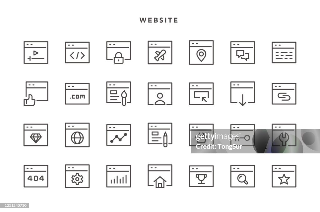 Websitepictogrammen