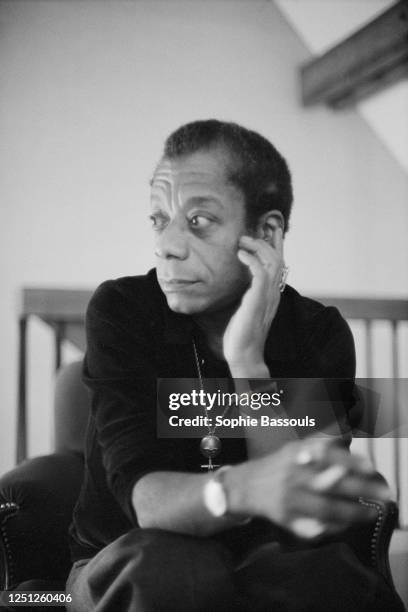 American Writer James Baldwin in Paris.