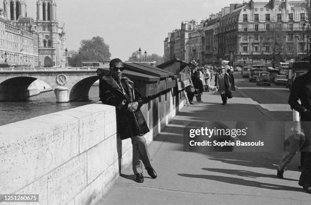 American Writer James Baldwin in Paris.