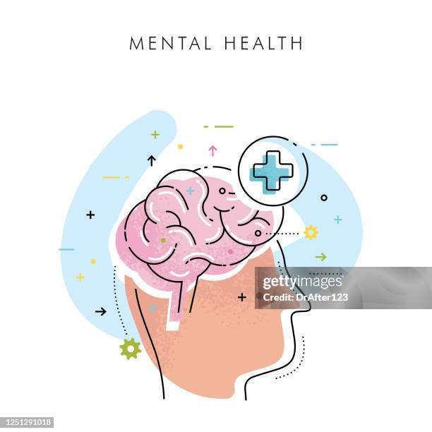 ilustrações de stock, clip art, desenhos animados e ícones de mental health concept - bem estar mental