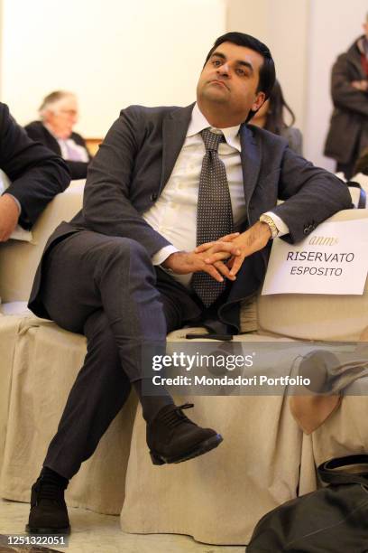 Italian magistrate Luca Palamara during the congress organized at Ripetta Residence, entitled Justice and Legality for the growth of the country....