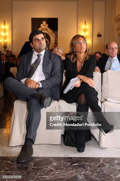 Italian magistrate Luca Palamara and the italian entrepreneur Emma Marcegaglia during the congress organized at Ripetta Residence, entitled Justice...