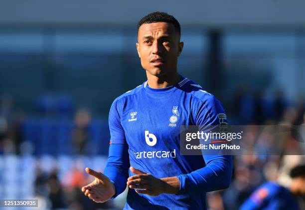 Alex Reid of Oldham Athletic Association Football Club after the Vanarama National League match between Oldham Athletic and Altrincham at Boundary...