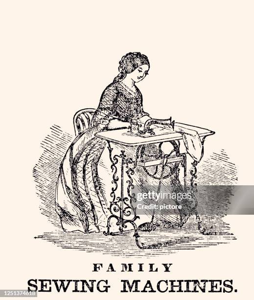 illustrations, cliparts, dessins animés et icônes de machine à coudre familiale (xxxl) - proactive maintenance