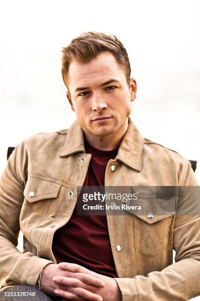 Actor Taron Egerton is photographed for The Wrap on October 29, 2019 in Los Angeles, California. PUBLISHED IMAGE.