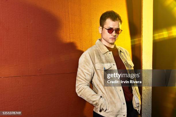 Actor Taron Egerton is photographed for The Wrap on October 29, 2019 in Los Angeles, California.