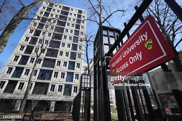 Cambridge, MA The Leverett Towers dormitory at Harvard University where students were victims of a swatting incident.