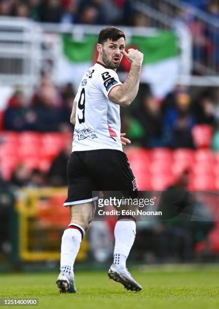 Cork , Ireland - 10 April 2023; Patrick Hoban of Dundalk during the SSE Airtricity Men's Premier Division match between Cork City and Dundalk at...
