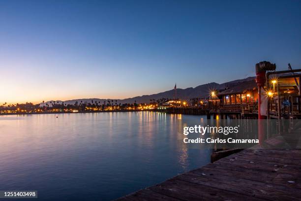 santa barbara coastal skyline - santa barbara stock pictures, royalty-free photos & images