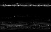 Glitch VHS backdrop. Retro rewind effect. Old tape effect with white horizontal lines. Analog playback template. Video cassette distortion. Vector illustration