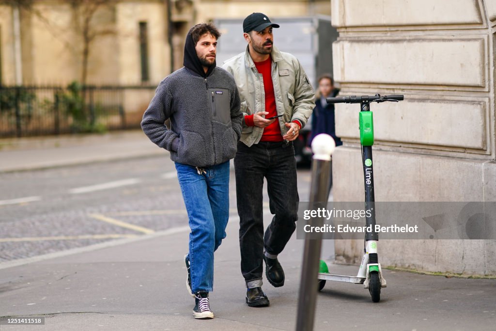 Street Style - Paris Fashion Week - Menswear F/W 2020-2021 : Day Four
