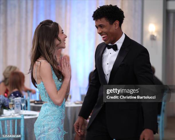 Episode "15195" - "General Hospital" airs Monday - Friday, on ABC . HALEY PULLOS, TAJH BELLOW