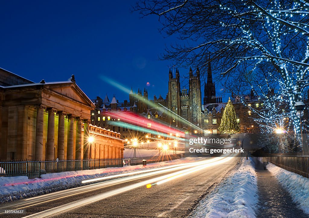 Edinburgh in December Snow