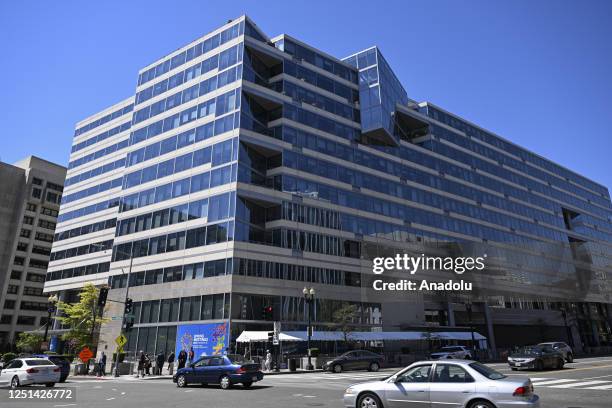 Building is seen during the 2023 Spring Meetings of the World Bank/International Monetary Fund in Washington DC, United States on April 10, 2023.