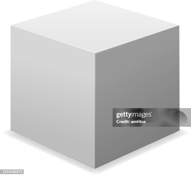solid cube - sharp point stock illustrations
