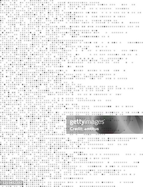 illustrazioni stock, clip art, cartoni animati e icone di tendenza di pixel di dati sciolti - codice