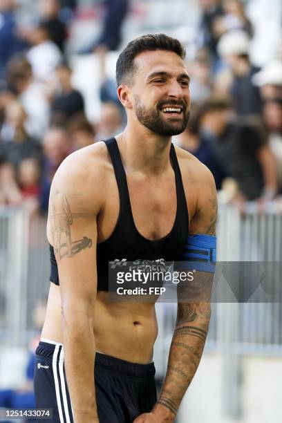 Yoann BARBET during the Ligue 2 BKT match between Bordeaux and Bastia at Stade Matmut Atlantique on April 8, 2023 in Bordeaux, France.