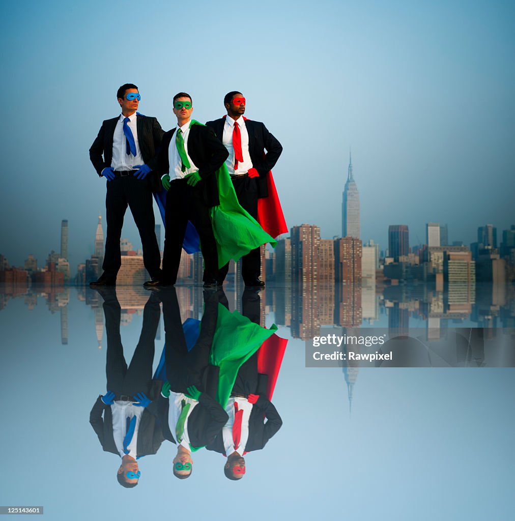 Superhero Businessmen