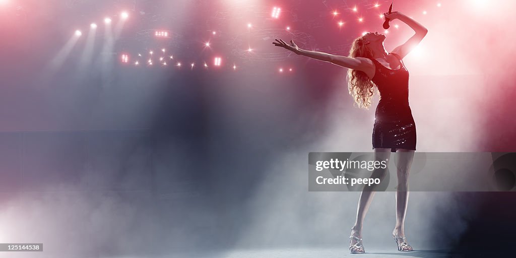 Singer Live on Stage