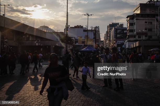 General view of Sabana Grande Boulevard in Caracas, Venezuela on April 10, 2023.