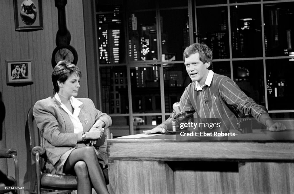 Jamie Lee Curtis And David Letterman