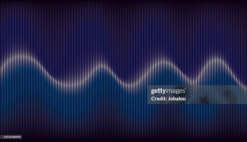 Abstract Colourful Rhythmic Sound Wave
