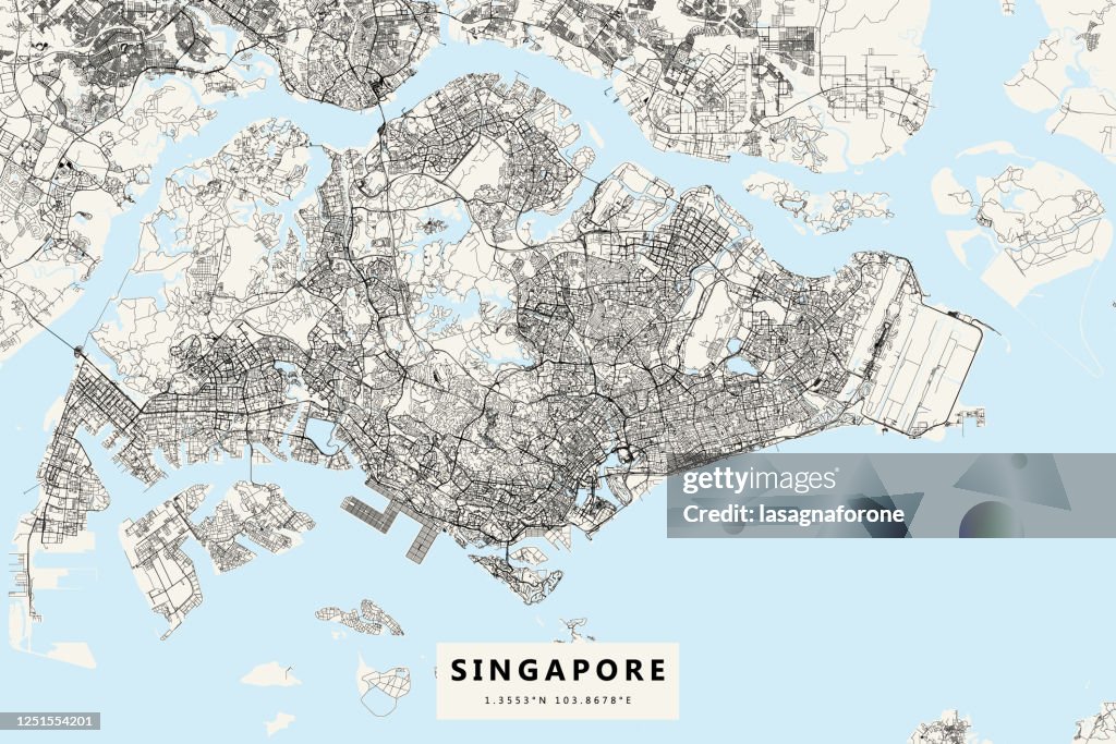 Singapore Vector Map