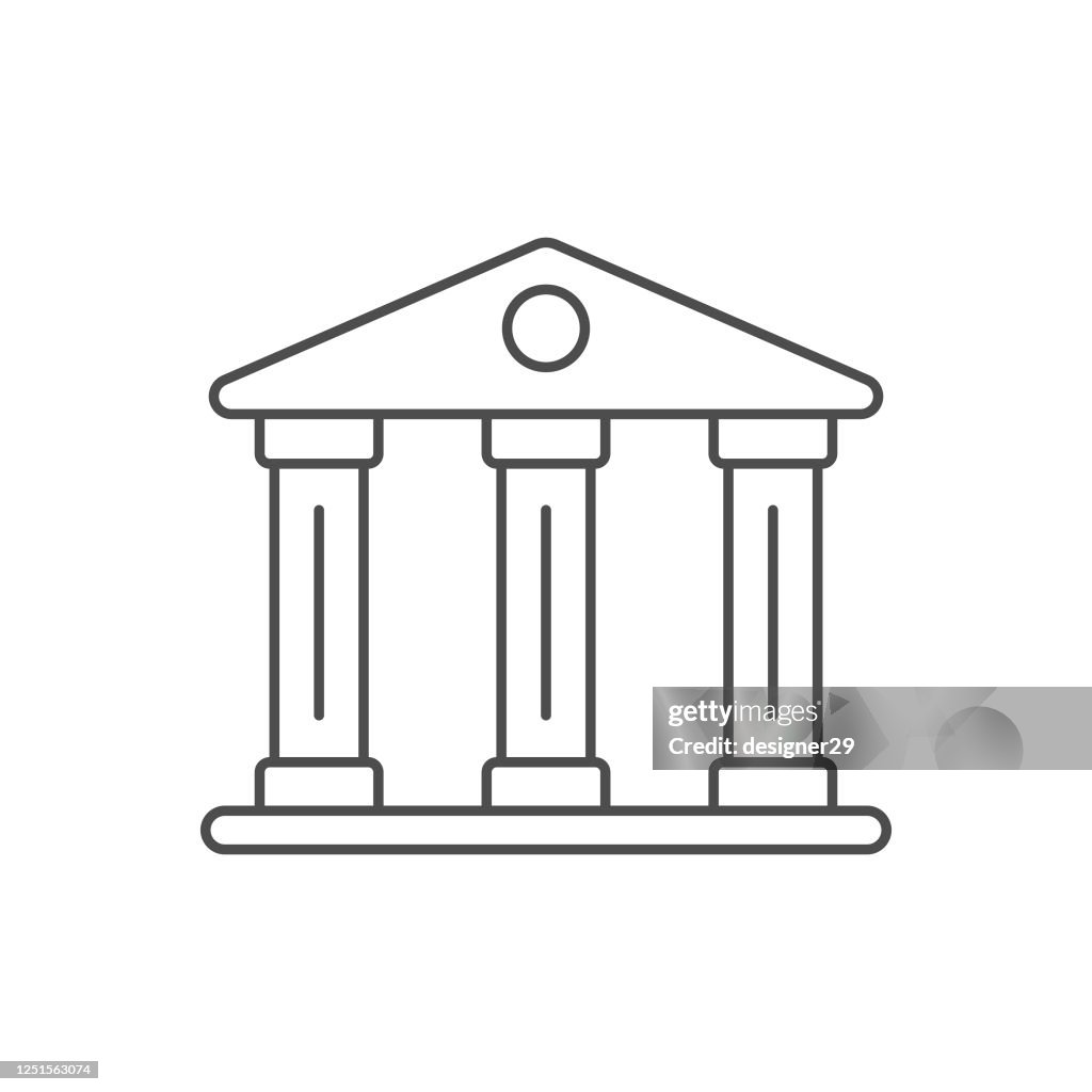 Bank Icon Vector Design.