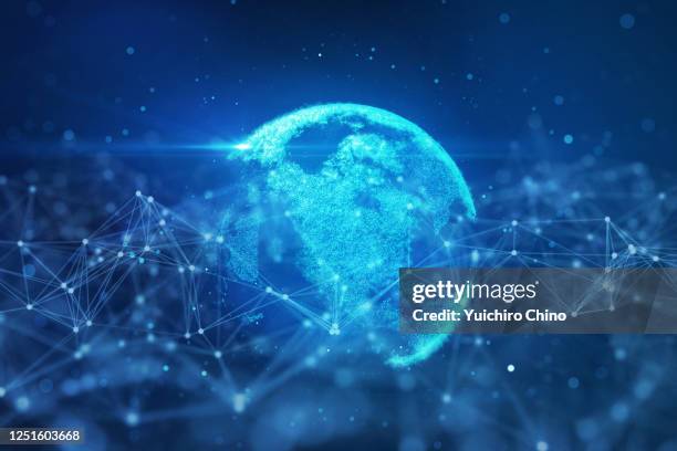 global network data - interface dots stock pictures, royalty-free photos & images