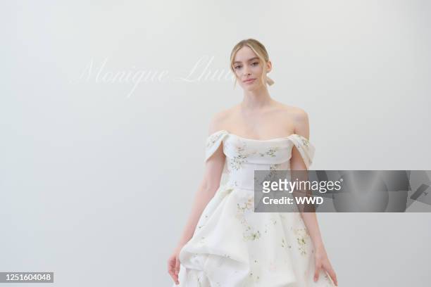 Monique Lhuillier Spring 2024 Bridal Collection Presentation at the Monique Lhuillier showroom on April 11, 2023 in New York, New York.