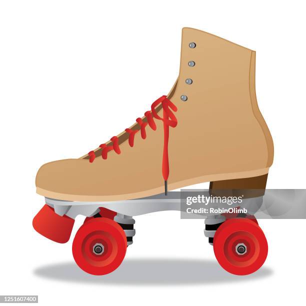 roller skate illustration - rollerskates stock illustrations