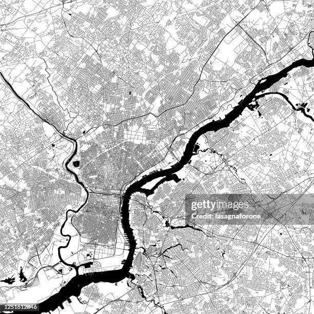 費城,賓夕法尼亞州向量地圖 - philadelphia pennsylvania map 幅插畫檔、美工圖案、卡通及圖標