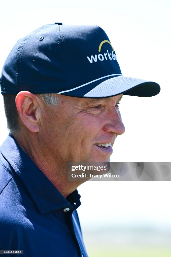 Ben Davis Rbc Davis Love III talks with the media prior to RBC Heritage at Harbour ...