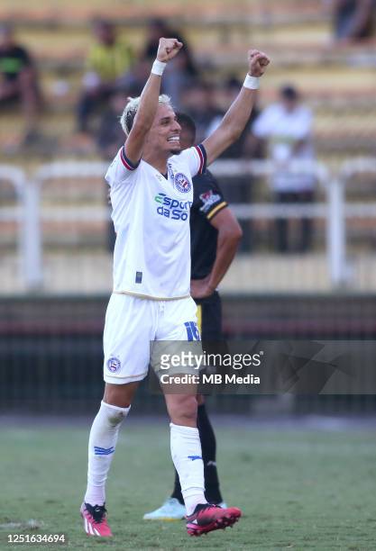 Biel of EC Bahia celebrates after scoring his opening goal during the Third Round First Leg - Copa do Brasil match between Volta Redonda FC and EC...