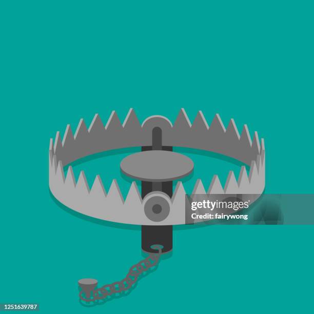bear trap - bear trap vector stock illustrations