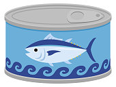 Illustration of canned tuna