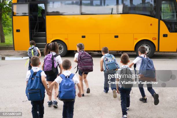 First Student School Bus Photos and Premium High Res Pictures - Getty ...