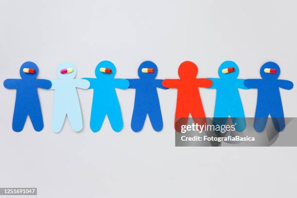 medicated blue boys - man taking supplements stock illustrations