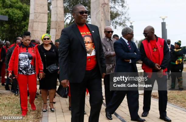 Panyaza Lesufi, Nomvula Mokonyane, Zizi Kodwa and Solly Maphaila attend the 30th anniversary of struggle icon, Chris Hani?s death at the Thomas Nkobi...